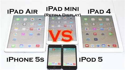 ipad air  ipad mini retina display  ipad   iphone   ipod  benchmark test