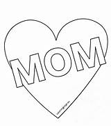 Coloring Heart Pages Mom Mothers Mother Double Printable Getcolorings Color Print Getdrawings sketch template