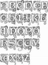 Calligraphy Illuminated Jugendstil Typography Creative Devroye Luc sketch template