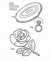 Coloring Letter Pages Sheets Rug Ring Alphabet Rose Popular Abc sketch template