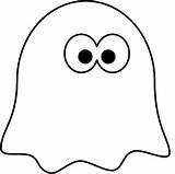 Ghost Coloring Pages Cartoon Halloween Printable Little Clipart Kids Sheet Simple Template Templates Spooky Color Cute Super Sheets Drawing Clip sketch template
