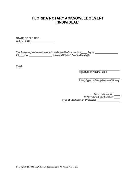 printable notary forms tutoreorg master  documents