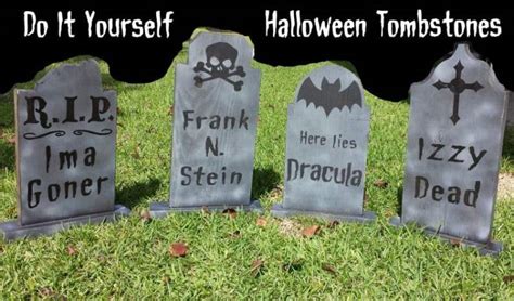 scary halloween tombstone decor ideas