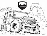 Coloring Teraflex Jeeps sketch template
