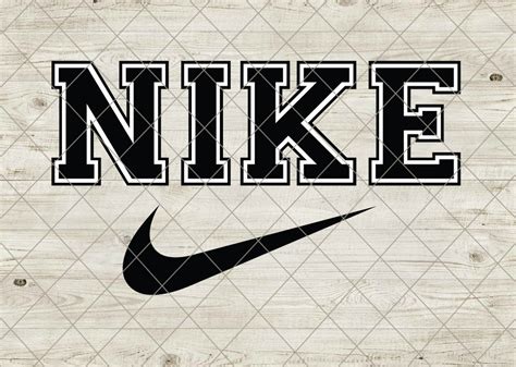 nike double vintage outline logo nike swoosh bundle design etsy