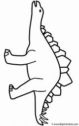 Coloring Stegosaurus Dinosaurs Landscape Print Kids Bigactivities Pages sketch template