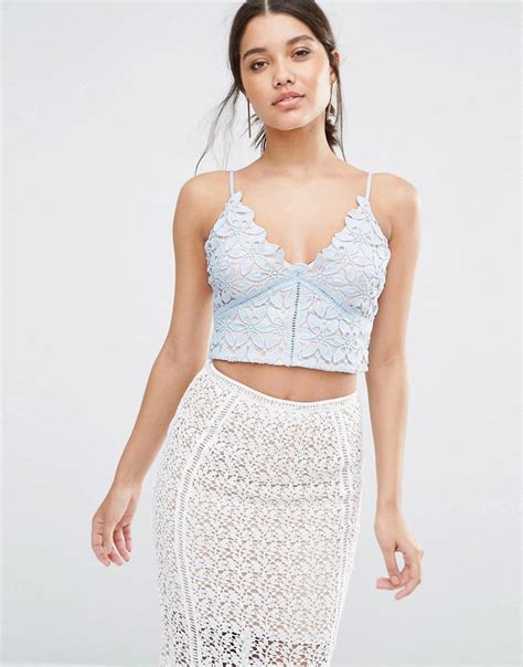 river island lace bralet  asoscom fashion bralet  piece skirt set