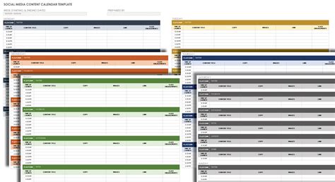 social media calendar template  google sheets mary starla