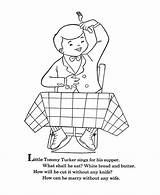 Coloring Little Nursery Rhymes Tommy Goose Mother Tucker Pages Bluebonkers Sheets Kids Popular Print Printable Boy Coloringhome sketch template