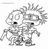Pages Rugrats Coloring Cartoon Color Printable Kids Characters Sheets Print Character Sheet Book Back sketch template