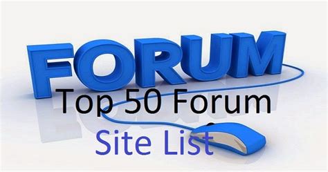 top 50 forum posting sites list ~ advance seo tutorials