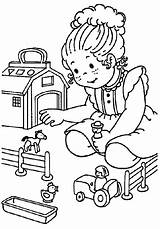 Coloring Playing Pages Children Clipart Kids sketch template