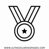 Medalla Coloring Colorare Medaglia Carteles Héroe Ultracoloringpages sketch template