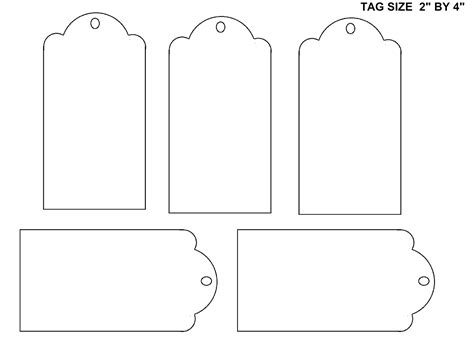 sheets  tags shapes  printable blank gift tags blank printable
