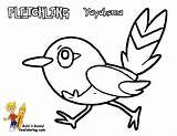 Pokemon Coloring Pages Fletchling Froakie Printable Color Print Getcolorings Xy Bubakids sketch template