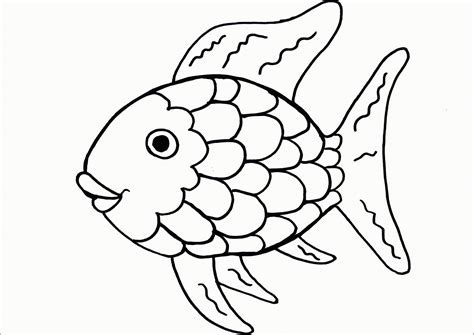 rainbow fish coloring printable  kids educative printable