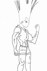 Gon Hunter Freecs Template Lineart sketch template