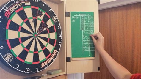 halve  darts practise game youtube