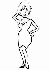 Coloring Woman Pages sketch template