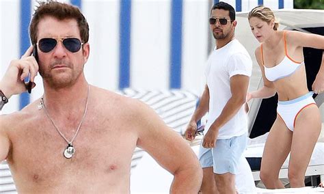 dylan mcdermott 57 shows off his rock hard abs during beach day with