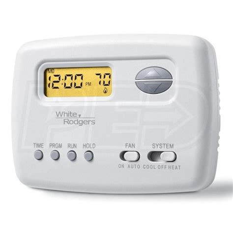 white rodgers    series thermostat single stage programmable horizontal