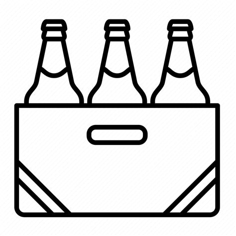 alcohol package  sixpack box beer  pack icon   iconfinder