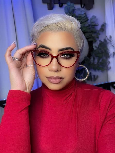 Lucas Cateye Red Glasses Zeelool Optical In 2021 Red Glasses Chic