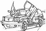 Coloring Pages Cadillac Escalade Car Furious Fast Drawing Getcolorings Getdrawings Popular Color sketch template