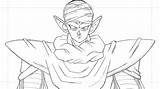 Piccolo Drawing Dessiner Dragon Ball Comment Drawings Getdrawings sketch template