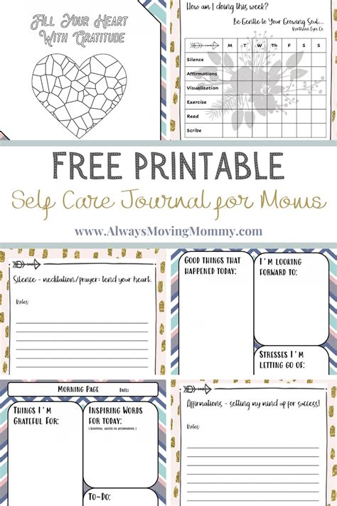 printable  care journal  moms  moving mommy