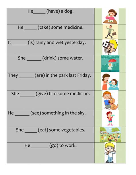 Past Simple Irregular Verbs Interactive Exercise