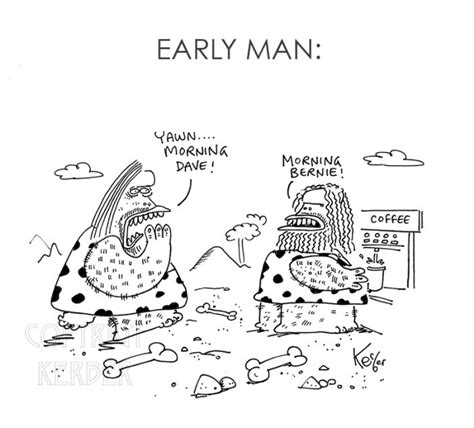 Early Man Cartoons By Neil Kerber