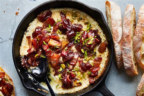 creamy goat cheese bacon and date dip recipe nyt cooking