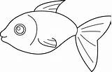 Fish Outline Clip Clipart Coloring Line Drawing Pages Cliparts Happy Color Colouring Drawings Simple Easy Transparent Wikiclipart Library Template Hallow sketch template