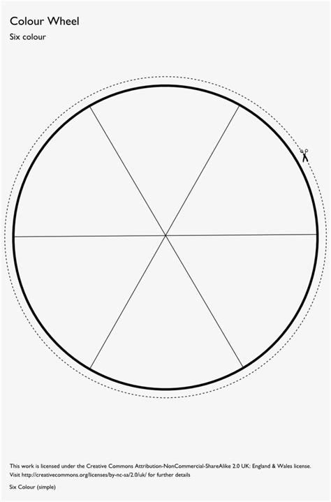 blank color wheel chart