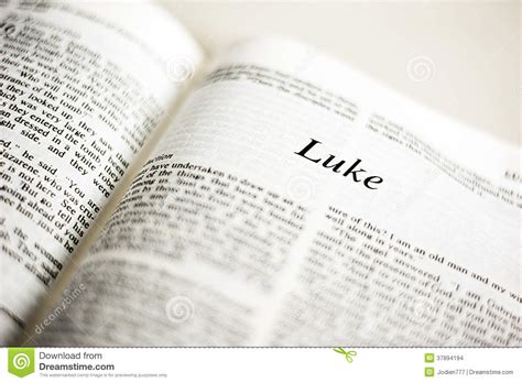book of luke stock images image 37894194
