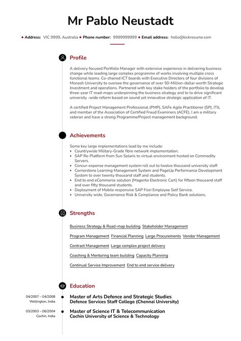 resume examples  real people senior project manager resume sample