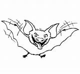 Bat Sticking Tongue Coloring Oliver Colored Coloringcrew sketch template