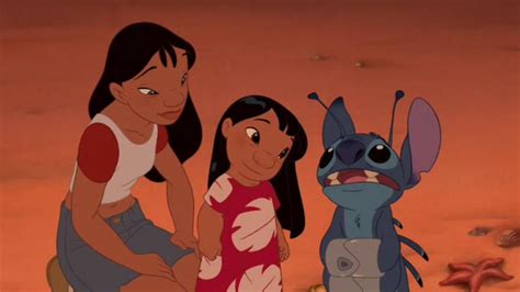 The Red Dress With Printed Leaves Worn By Lilo In Lilo And Stitch Spotern