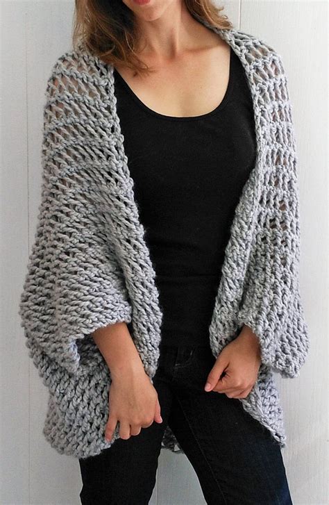 cocoon cardigan knitting pattern