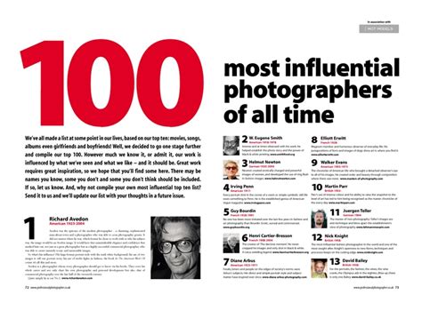 influential photographers   time