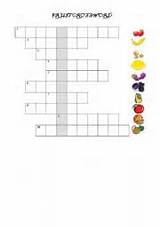 Crossword Fruit sketch template