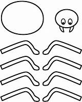 Spider Craft Template Pattern Paper Crafts Halloween Worksheets Printable Templates Cliparts Bigactivities Web Preschool Clipart Spring 2009 Finger Projects Puppets sketch template