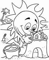 Vacation Summer Coloring Drawing Pages Getdrawings sketch template