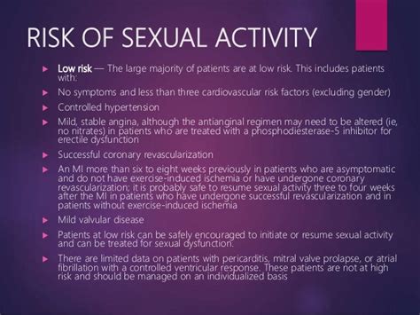 sexual activity in patients with heart disease