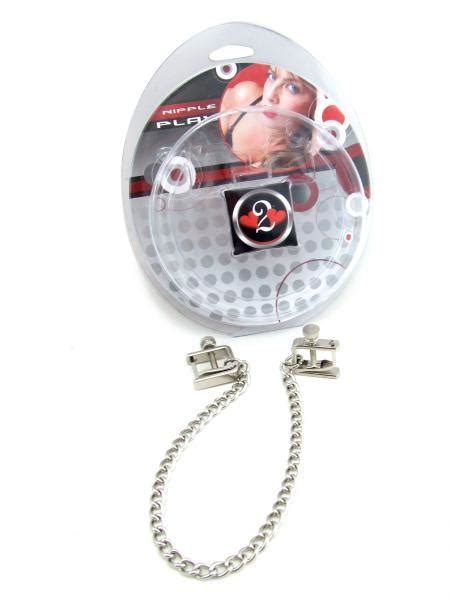H2h Nipple Clamps Press With Chain Chrome On Literotica