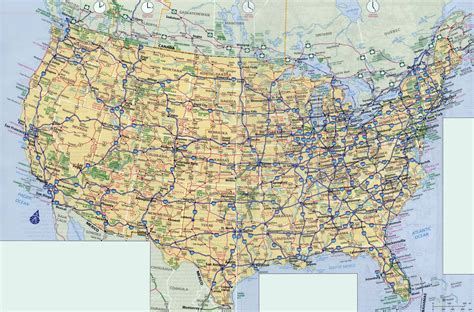 map  usa highways interstate topographic map  usa  states