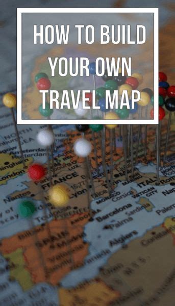 how to build your own push pin travel map for less than 50 travel