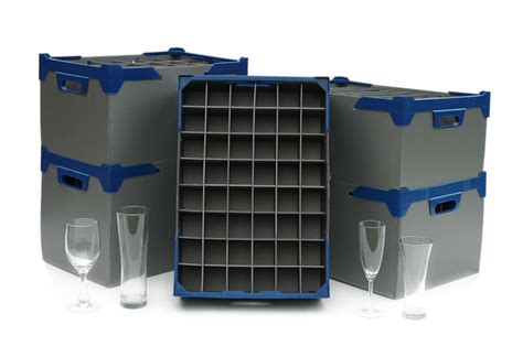 Stacking Wine Glasses Storage Boxes Catering Products Direct