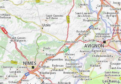 Michelin Pont Du Gard Map Viamichelin